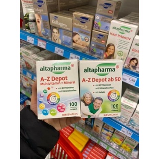 Viên uống vitamin tổng hợp cho người già Altapharma A-Z depot ab 50, 100