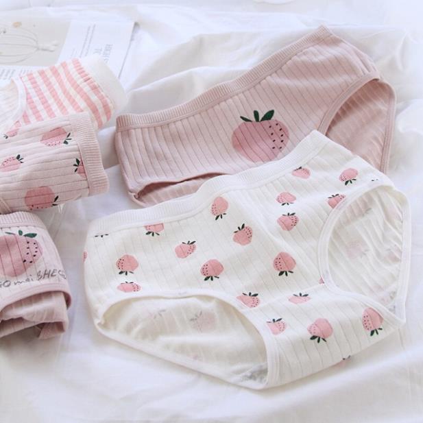 Quần Lót Cotton Co Dãn 4 Chiều Quả Dâu CuTe ( Chọn Màu )