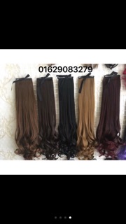 Tóc giả cột xoăn đuôi 60cm❤️