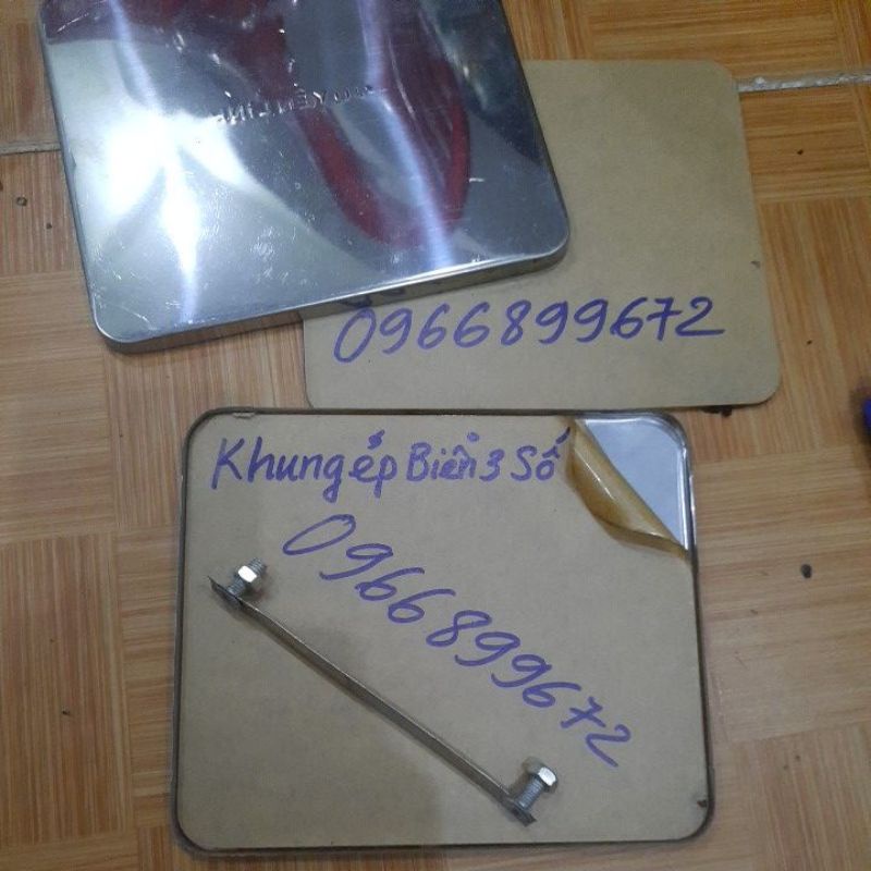 Khung biển ép xe dream 67, 81 , 82 DD- ép bảng số xe máy loại 3 xe số cũ xưa (-7%)