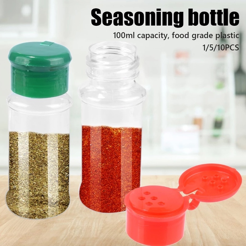 Chai Nhựa Trong Suốt Đựng Gia Vị Tiện Lợi 3.7Cm*10cm