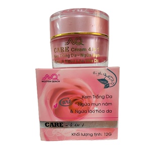 Kem dưỡng trắng da nguyễn quách care 4 in 1 whitening bông hồng 12g