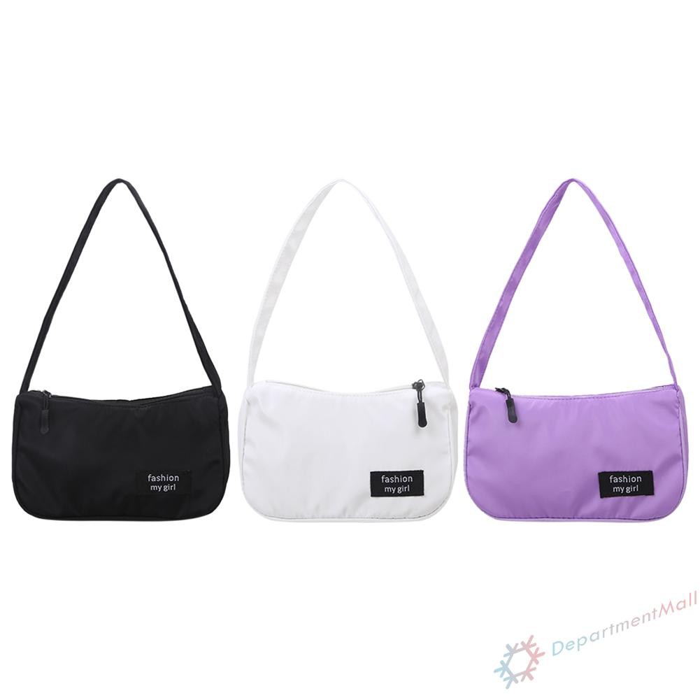 【High Quality】Casual Nylon Women Handbag Totes Female Street Zipper Underarm Shoulder Bag