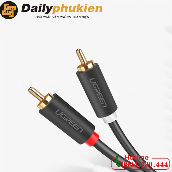 Cáp AV RCA 2 ra 2 dài 1m Ugreen 30747 dailyphukien