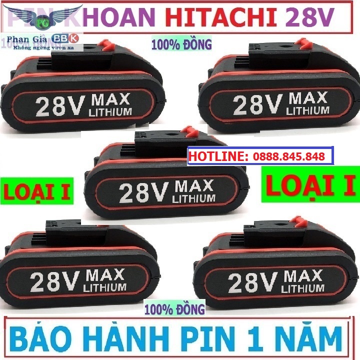 Pin máy khoan 28v 5 cell