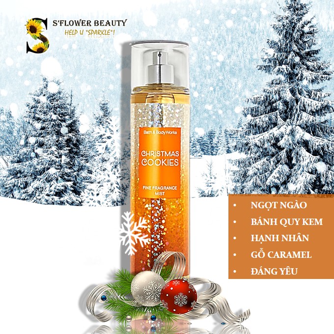 BST NOEL 🎄 Xịt Thơm Toàn Thân Bath & Body Works Body Mist - Twisted Peppermint | Winter Candy Apple | Vanilla Bean Noel | BigBuy360 - bigbuy360.vn