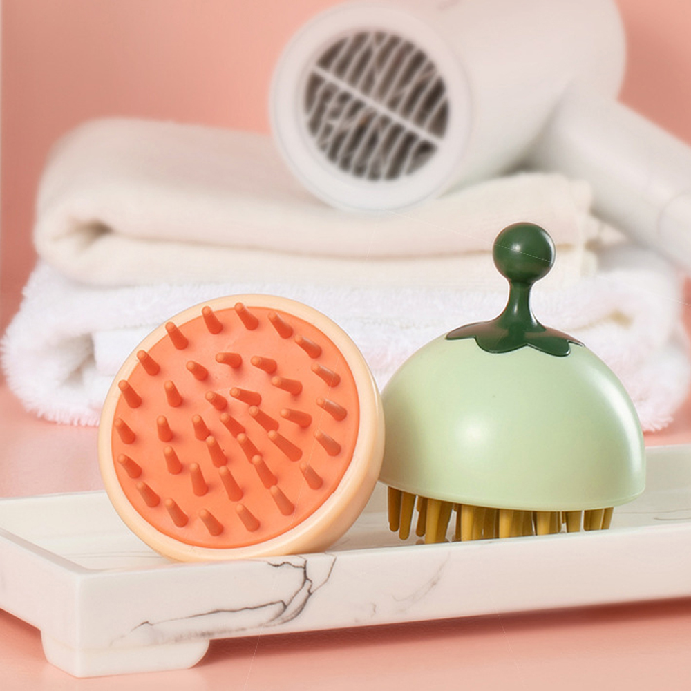 [Hàng mới về] Lược gội massage da đầu bằng nhựa phong cách Hàn Quốc