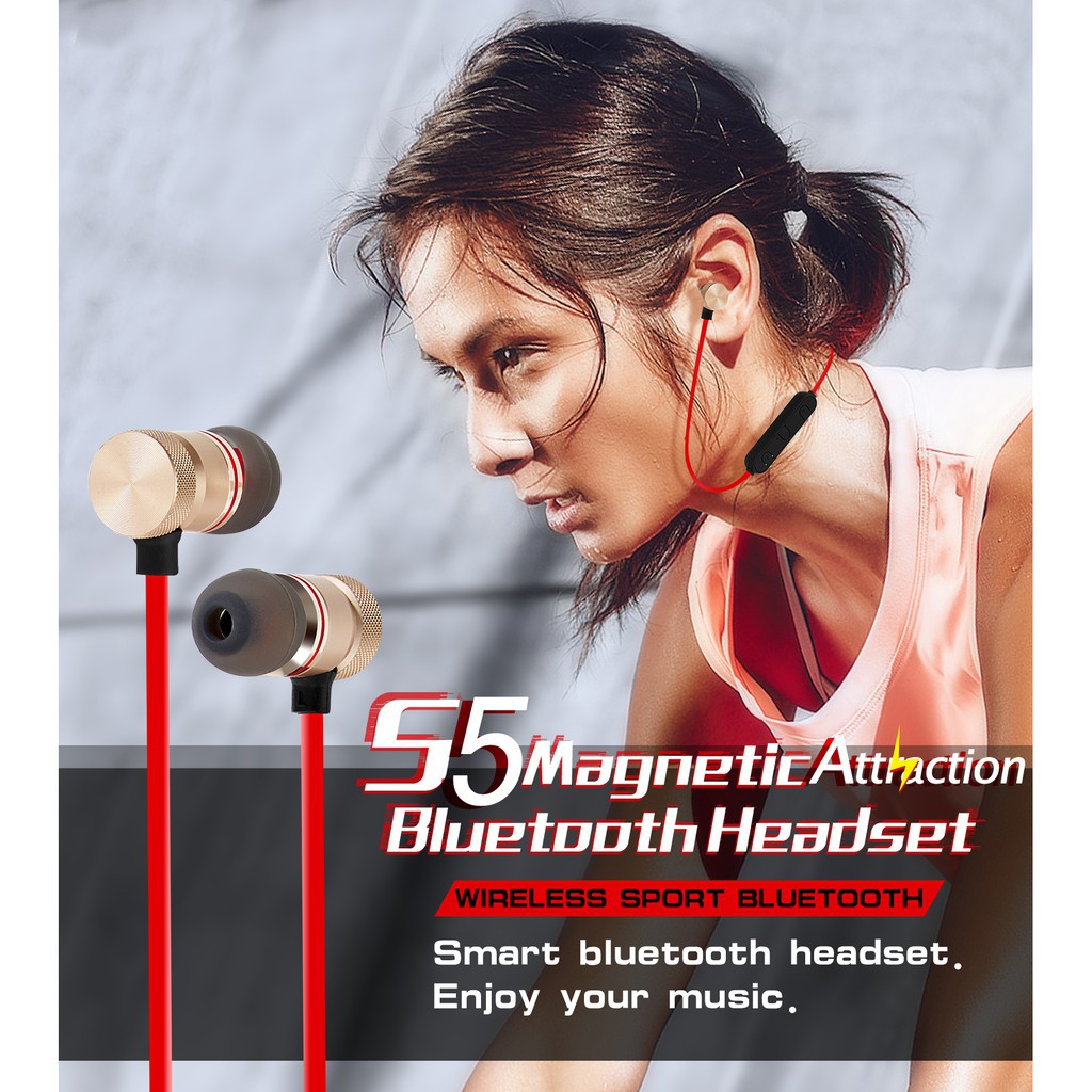Tai nghe Bluetooth thể thao LK-S9 tích hợp nam châm độc đáo | BigBuy360 - bigbuy360.vn