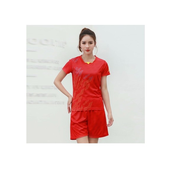 Áo cầu lông nữ Yonex 8235 (đen - đỏ)