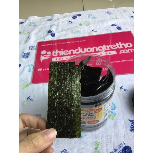 [Ảnh thật] Rong biển lá ăn liền Pakutto Nhật Bản hộp 142gr 80 Miếng