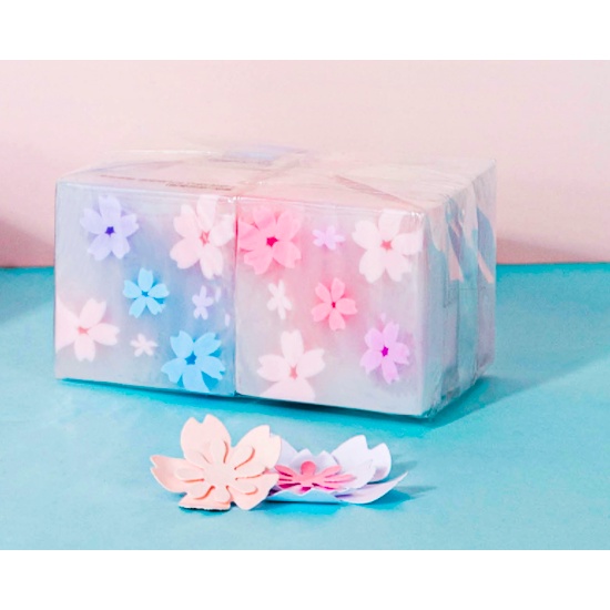 Gôm Tẩy 4B Chữ Nhật Sakura Cục Tẩy không bụi chữ nhật in hình hoa anh đào