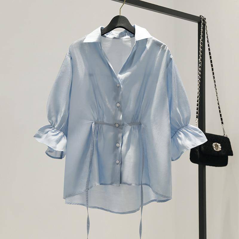 Đầm Chiffon Cổ V Dáng Rộng Chiết Eo Phong Cách Hàn Quốc Thời Trang Xuân Hè Cho Nữ Lunar | BigBuy360 - bigbuy360.vn