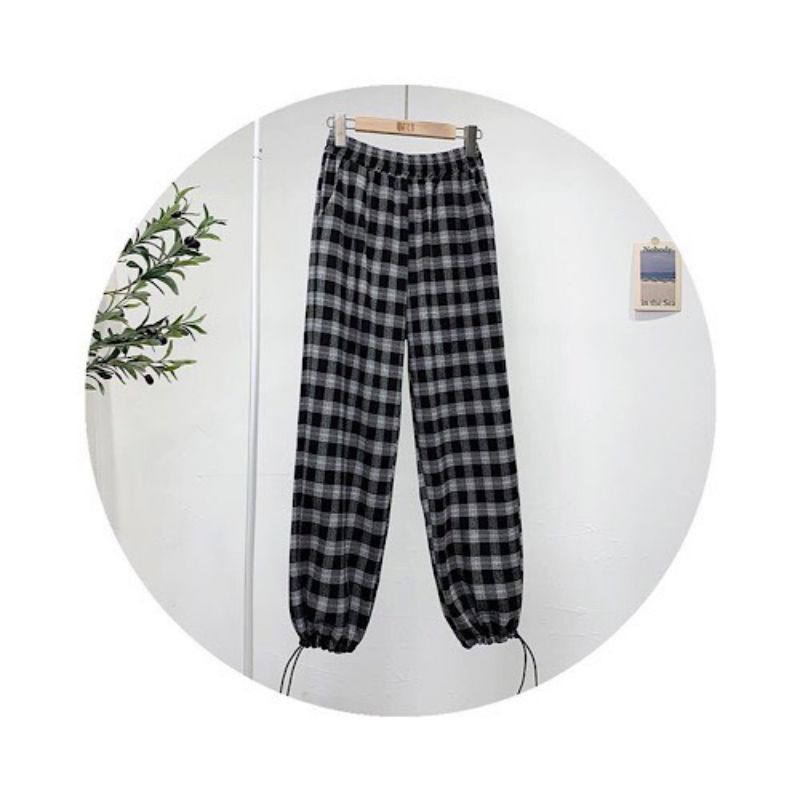 quần vải kẻ 249k