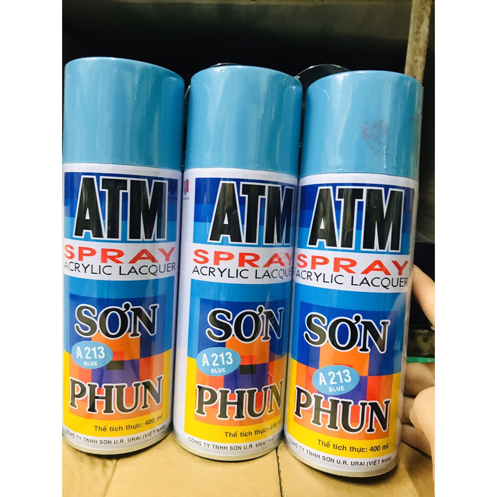 Sơn phun xịt ATM A213 màu xanh da trời Blue