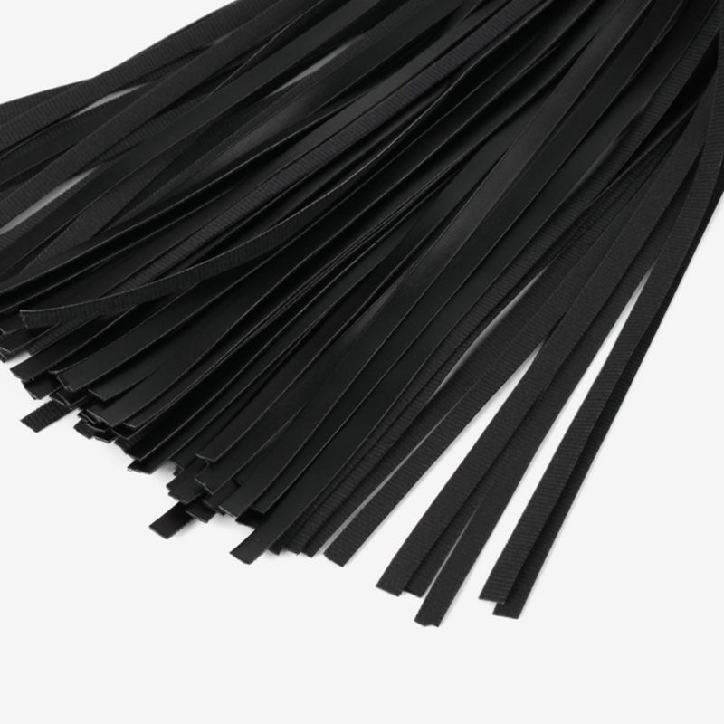 Brroa Chân Váy Tua Rua Lưng Cao Giả Da Phối Nút Phong Cách Punk Rock Halloween Cho Nữ