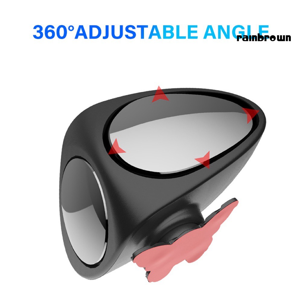 Gương chiếu hậu góc rộng xoay 360 độ hỗ trợ nhìn điểm mù tiện lợi