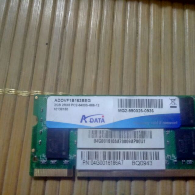 Ram laptop 2g tặng kèm 2 chiếc ram 1g