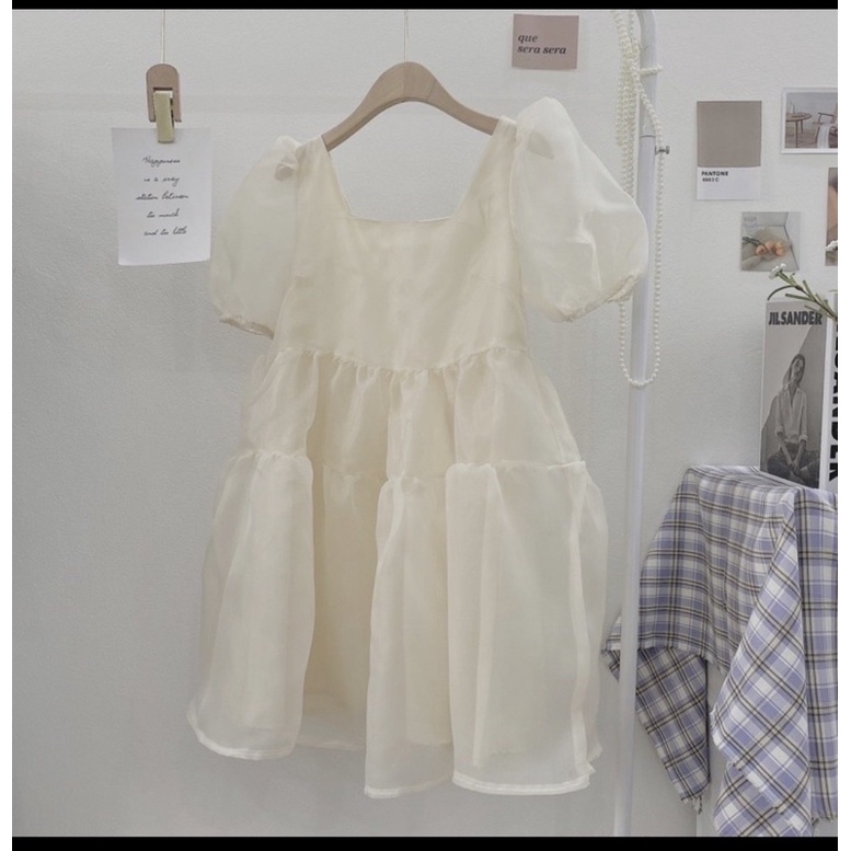 Váy babydoll voan tơ Hàn Quốc, Đầm Babydoll voan tơ bồng bềnh | BigBuy360 - bigbuy360.vn