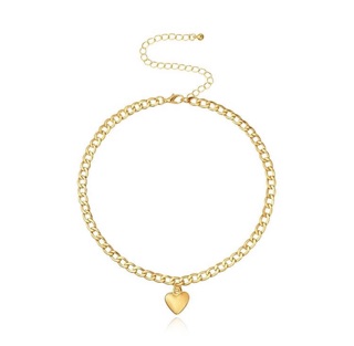 Dây Chuyền Thời Trang Họa Tiết Tim 2 Màu Bạc Vàng [ADORABLE], Necklace Ulzzang Trái Tim Xinh Xắn Hot Trend 2021 Ảnh Thật