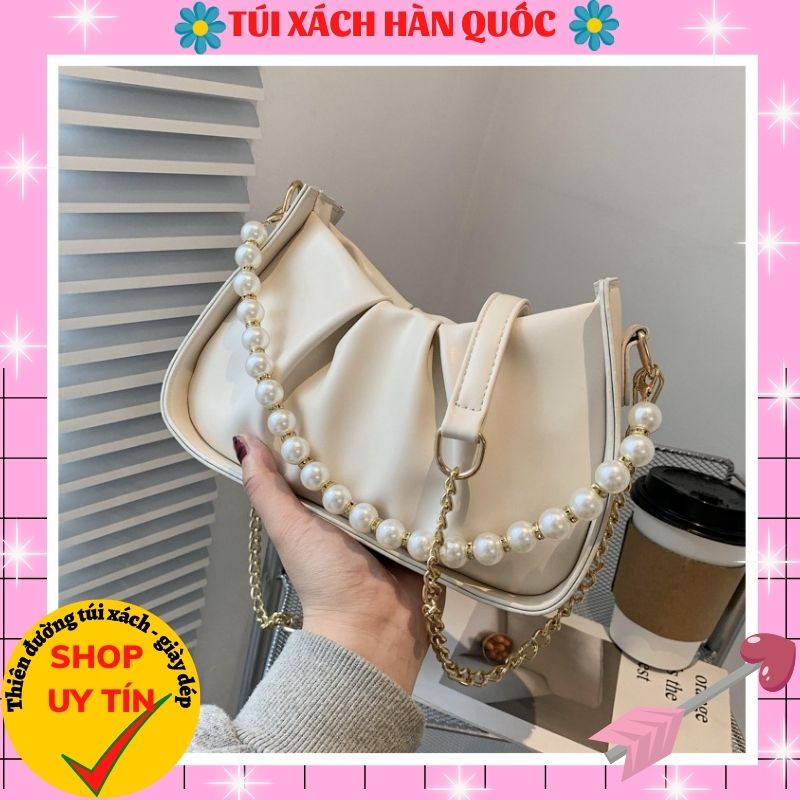 Túi Đeo Vai Kẹp Nách Nữ Quai Ngọc Sang Trọng HQ 304