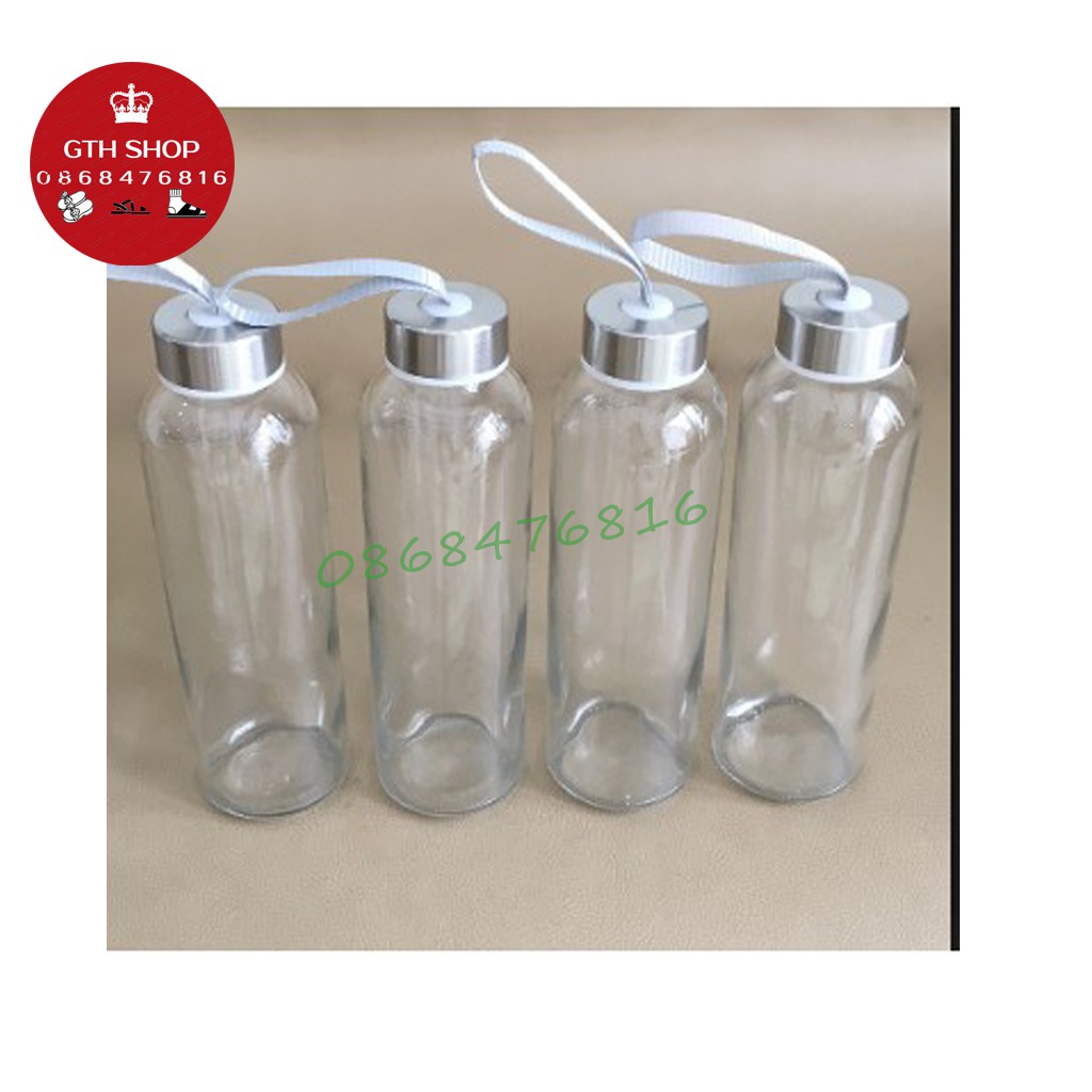 [GIÁ HỦY DIỆT] Chai Nước 300ml Thủy Tinh Có Dây Xách 300ml-GTH SHOP