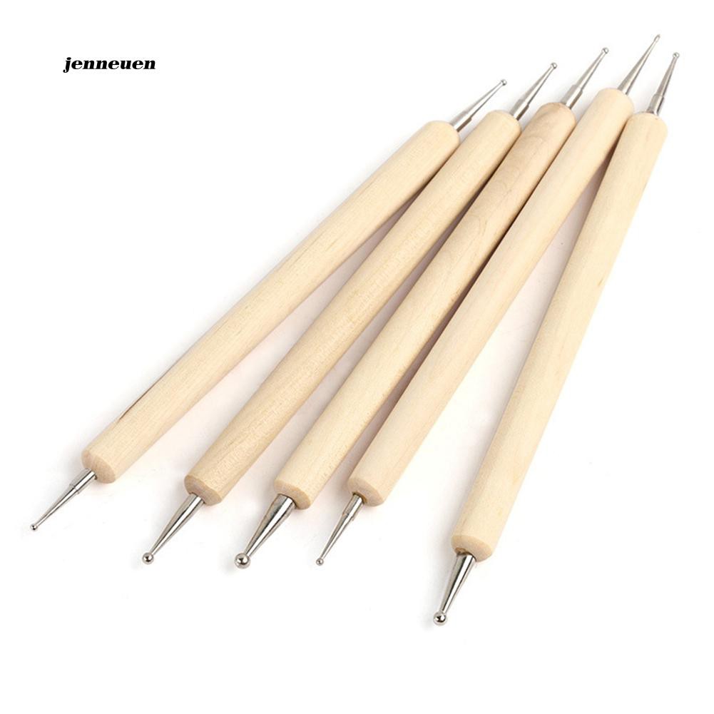 Set 5 bút chấm móng 2 đầu nghệ thuật trang trí móng đẹp mắt