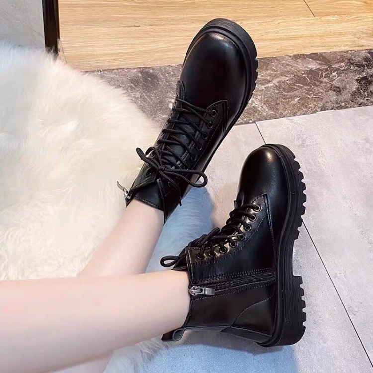 Giày boot nữ ullzang 🧡HÀNG TRUNG🧡 thời trang màu đen siêu hót full box bill | BigBuy360 - bigbuy360.vn