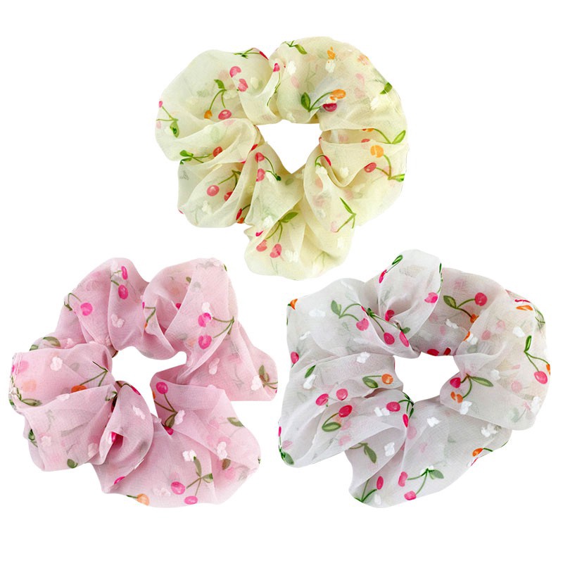 Dây buộc tóc đàn hồi họa tiết dễ thương cho nữ