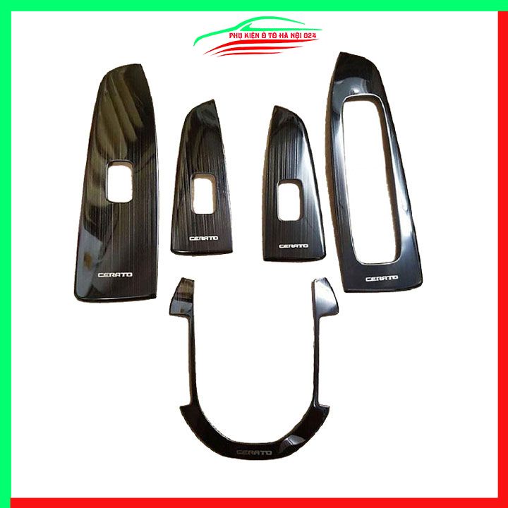 Ốp nội thất cho xe ô tô Kia Cerato 2019 vân Titan bảo vệ chống trầy xước và làm đẹp xe