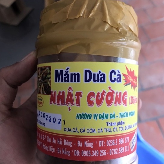 Mắm Dưa Cà Đà Nẵng Hộp 500g Ăn Cơm Siêu Ngon