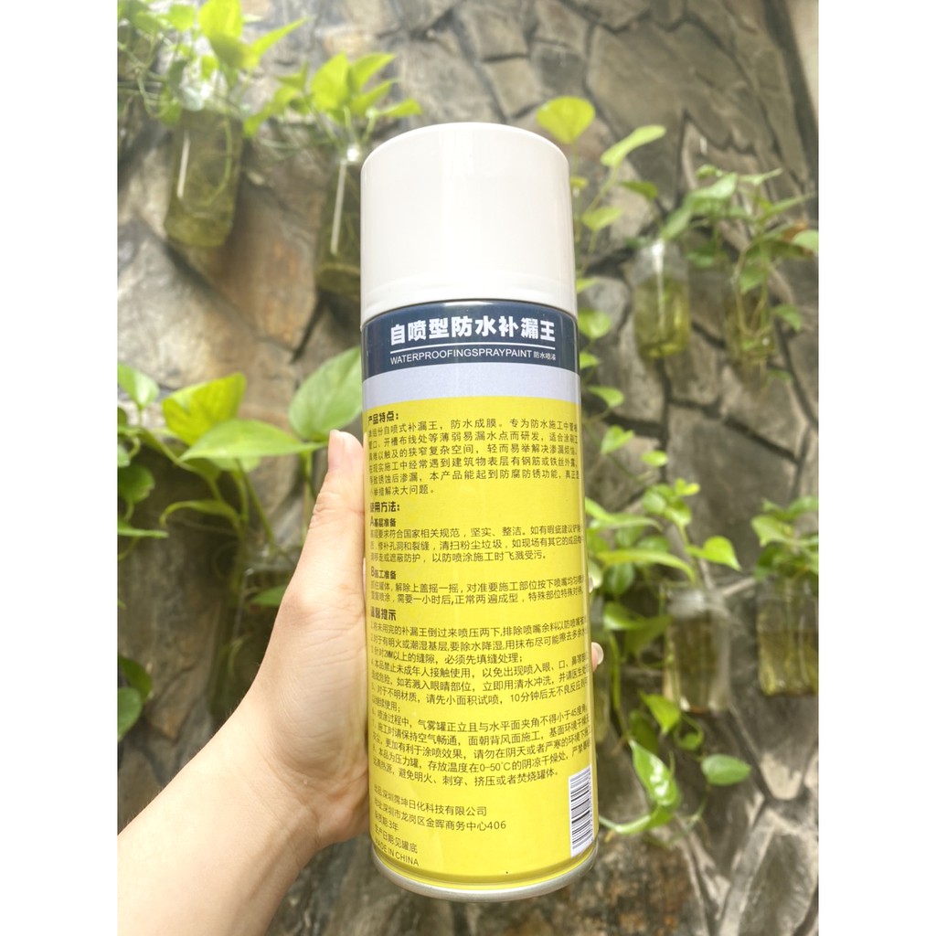 Bình Xịt Chống Thấm Đa Năng Nội Địa Trung Yinruike 450Ml - Chai Xịt Chống Thấm Dột Nước Tường,Trần Nhà ,Mái Nhà,..- Kivo