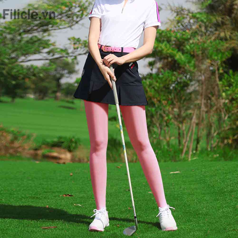 Quần Legging Chống Nắng Bằng Lụa Mát Co Giãn Thời Trang Chơi Golf Cho Nữ