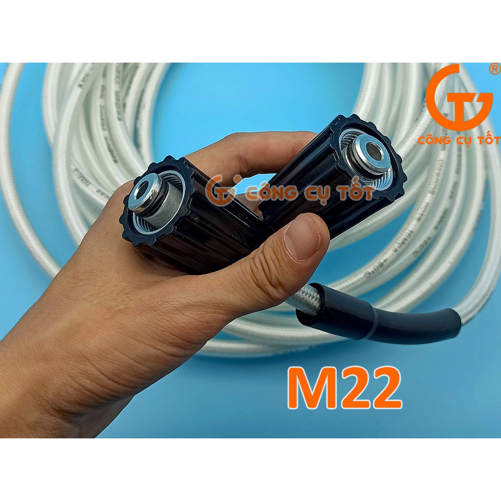 Dây rưa xe áp lực 16MPA, hai đầu ren trong to M22