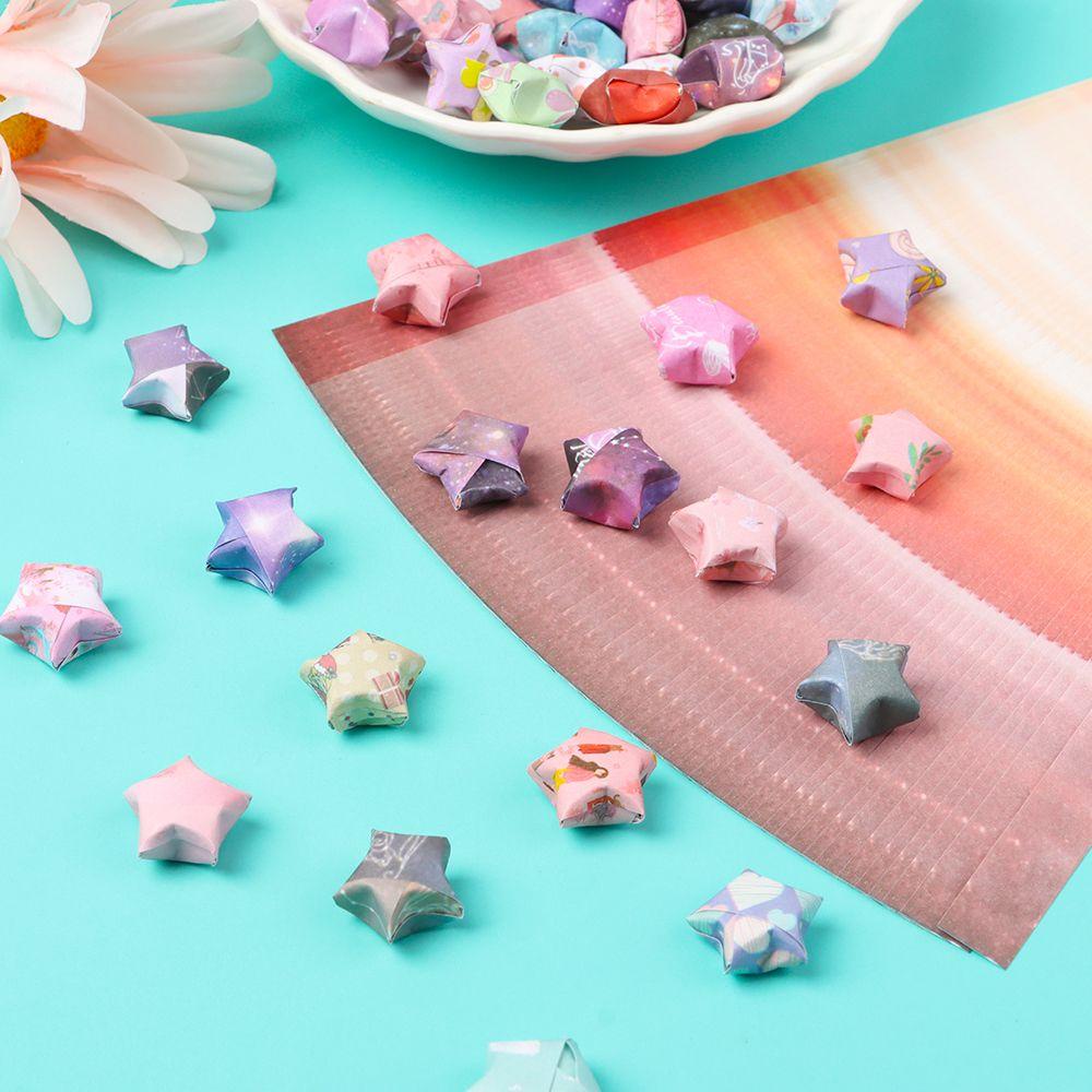 Giấy xếp sao một mặt dùng trang trí sổ tay/ đồ thủ công cho bé