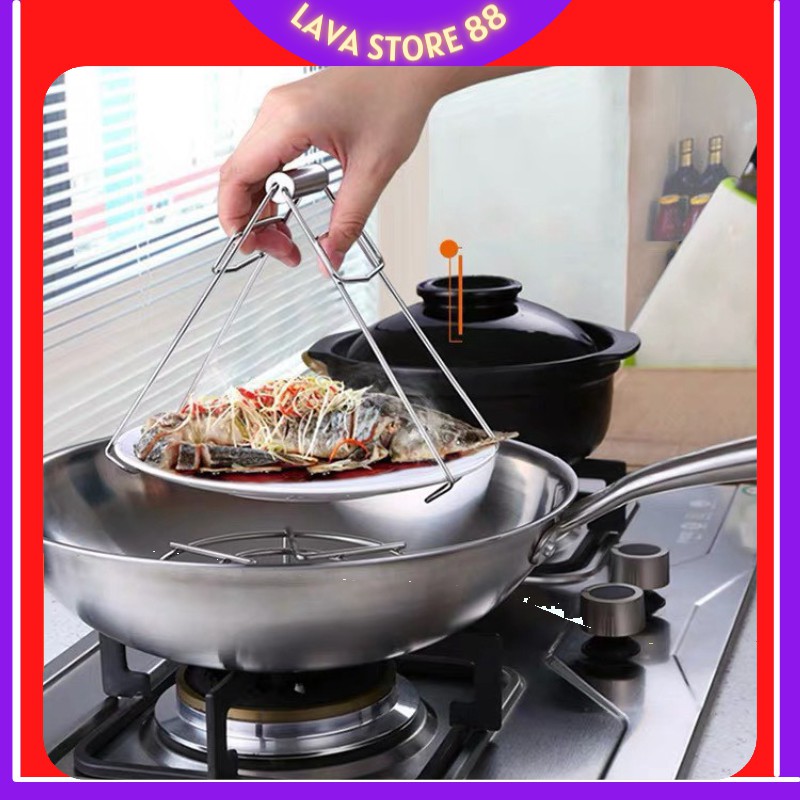 Kẹp inox gắp bát đĩa trong nồi chống nóng 88070 LaVa Store88