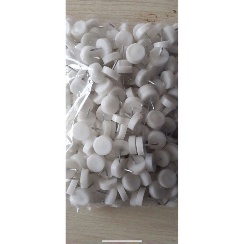 250gam (100c ) chân đinh nhựa dẹt hàng cứng bóng đẹp đóng chân tủ áo, bàn ghế ...