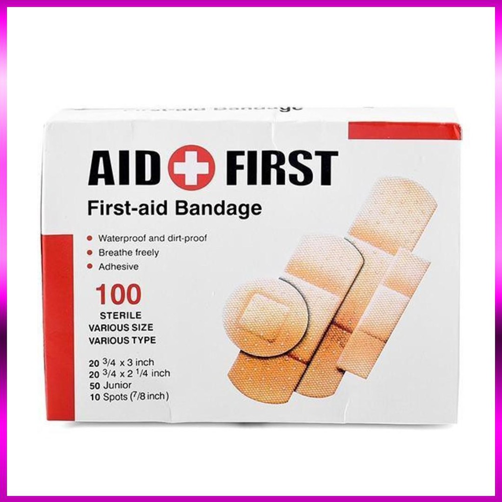 SIÊU RẺ - HỘP 100 MIẾNG BĂNG CÁ NHÂN URGO AID FIRST