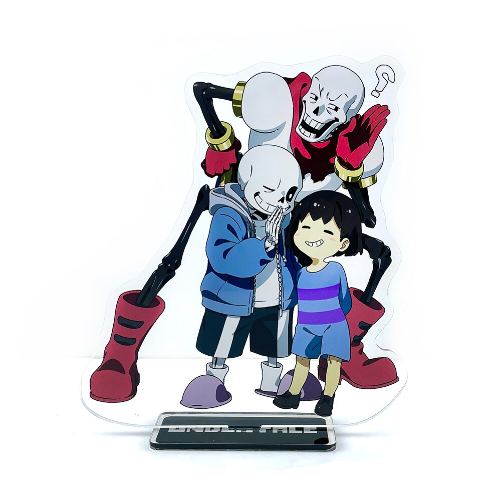 Undertale Frisk Sans Papyrus GM acrylic đứng hình mô hình tấm giữ bánh topper anime