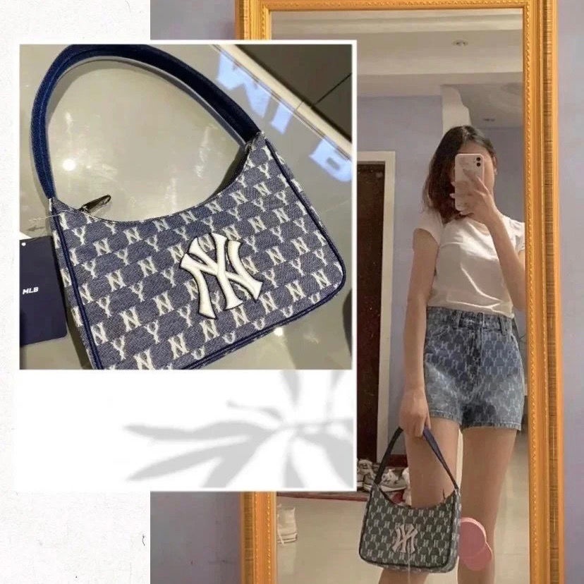 Túi Đeo Hông Chất Liệu Denim Phong Cách Hàn Quốc Kiểu Mới