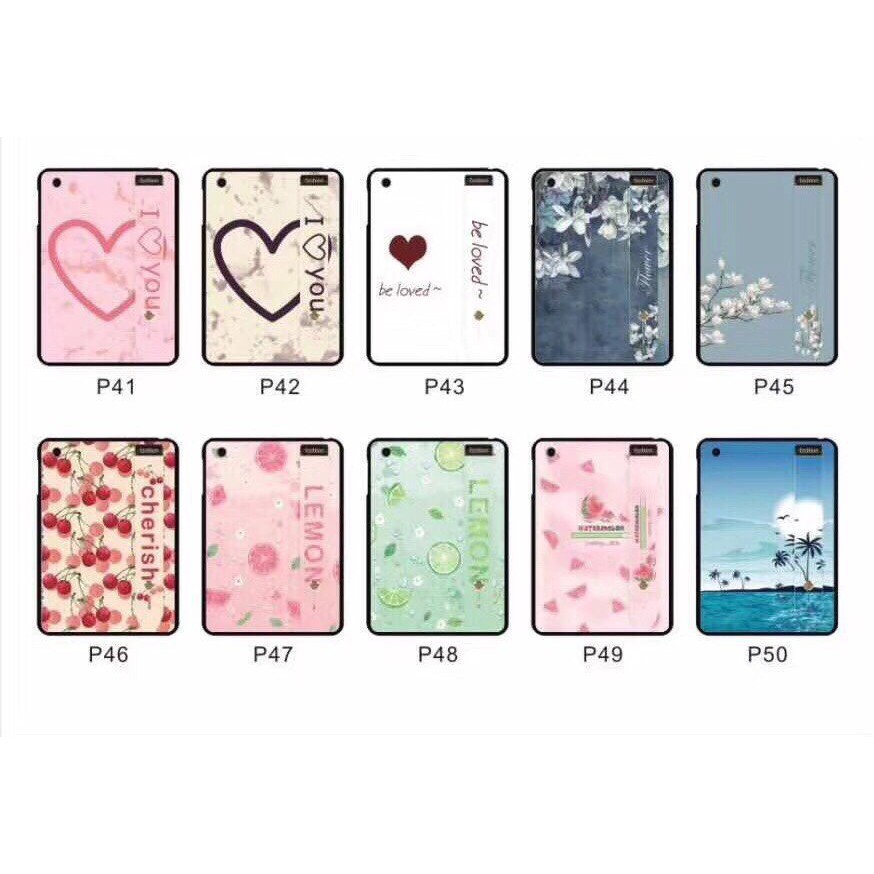 Ốp iPad OL0115 trái tim siêu cute in sần 4D theo yêu cầu tất cả các dòng máy