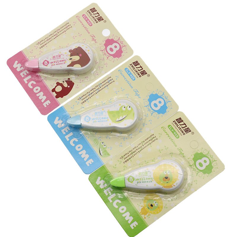 1 Bút Xóa Kéo Dài 8m Họa Tiết Hoạt Hình Dễ Thương