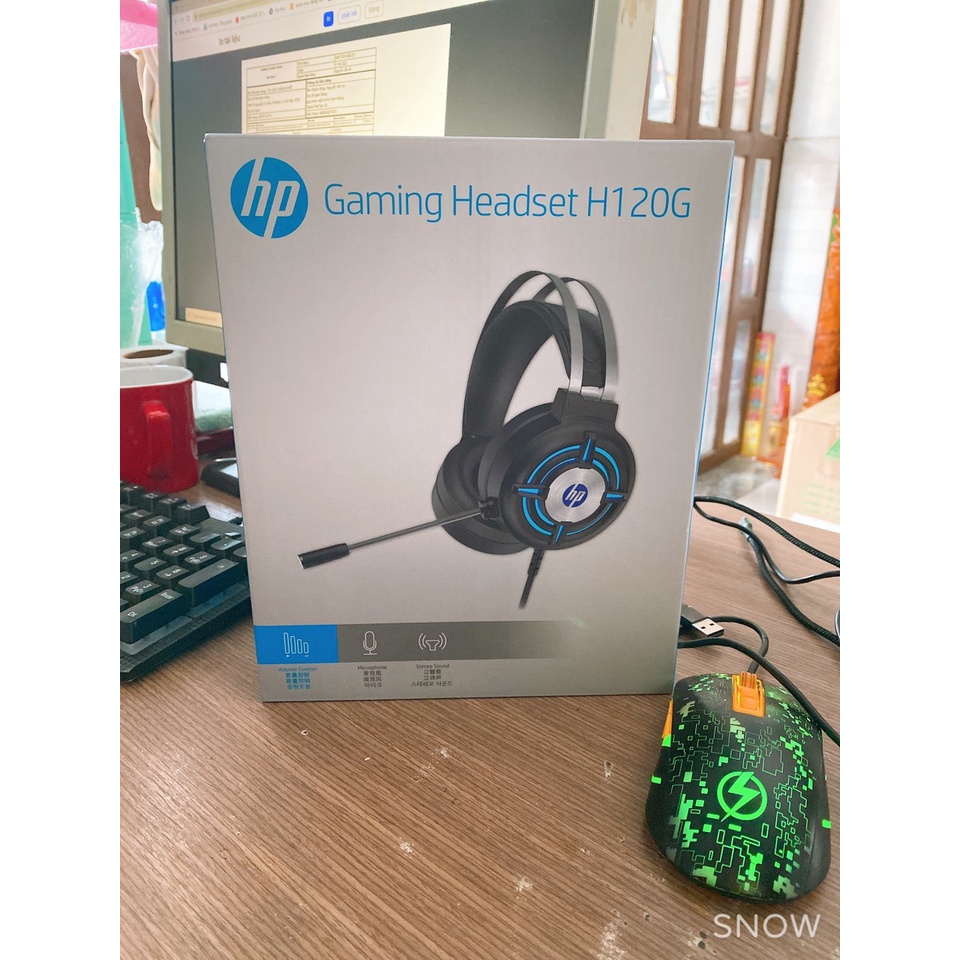 Tai Nghe Cao Cấp NEW Gaming EXAVP N61/ HP H120G Led Full Box new 100%