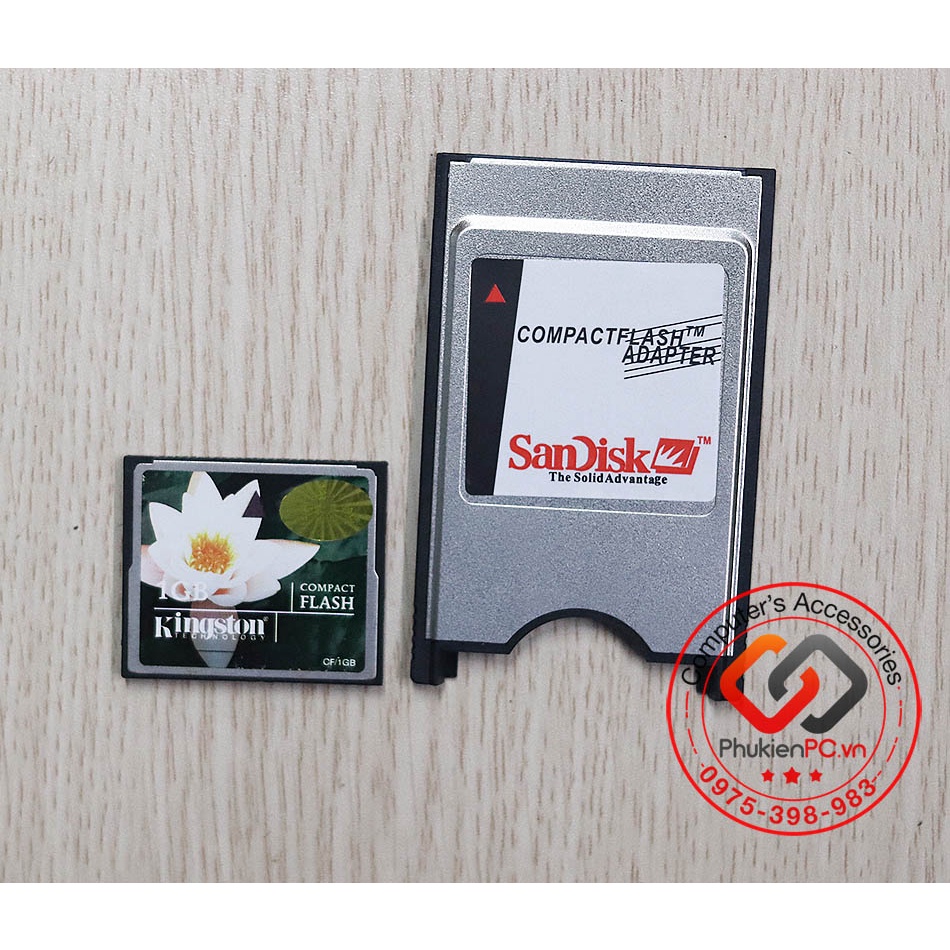 Thẻ nhớ CF Kingston 1GB (compact flash memory card) chuyên dùng cho máy cnc, máy may công nghiệp, plc...