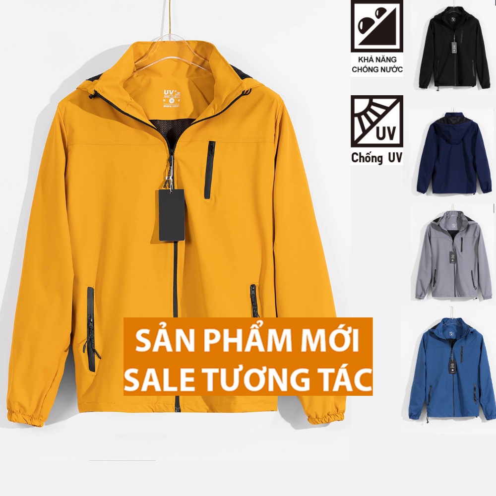 Áo khoác gió nam nữ 2 lớp cao cấp chống nước, cản gió, ngăn tia UV - AKG M2