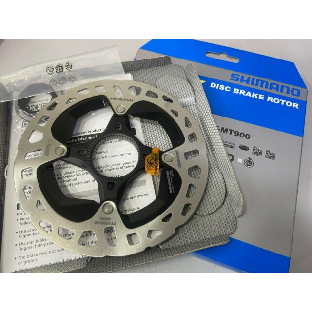 Đĩa thắng xe đạp tản nhiệt hiệu Shimano RT-MT900 140mm/160mm Center lock Rotor Ice-Tech