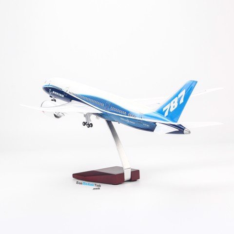 Mô hình máy bay lắp ráp có đèn led Original Boeing B787 47cm Everfly