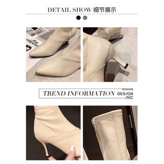 💞[ SẴN BE 39 ] Bốt Đùi Nữ- Bốt Da Cao Gót Mũi Nhọn Cao 7cm ( có ảnh thật )