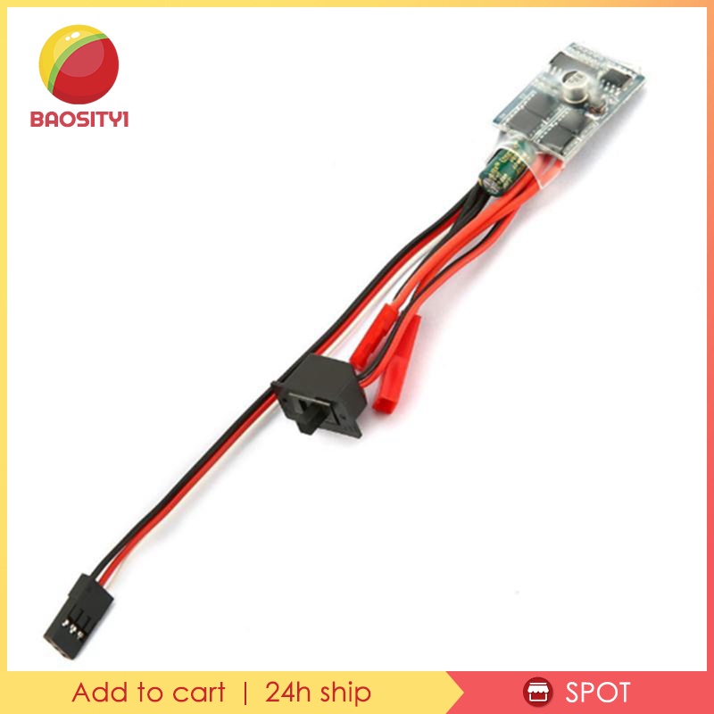 Bộ điều khiển tốc độ động cơ chổi than Esc cho xe 1/ 16 1/ 18 1/ 24 10A