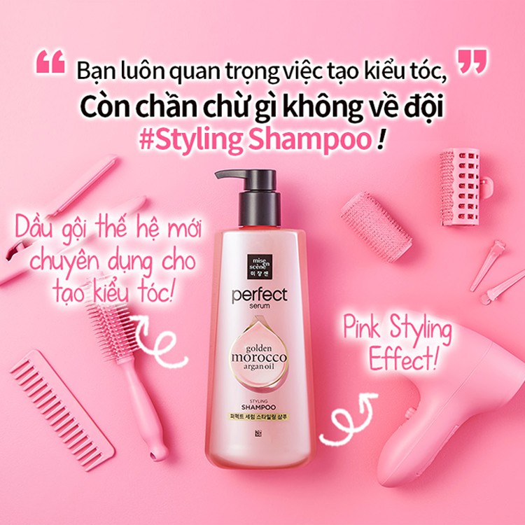 [GIFT] Dầu Gội Mise En Scene Perfect Serum Styling Shampoo 140ml