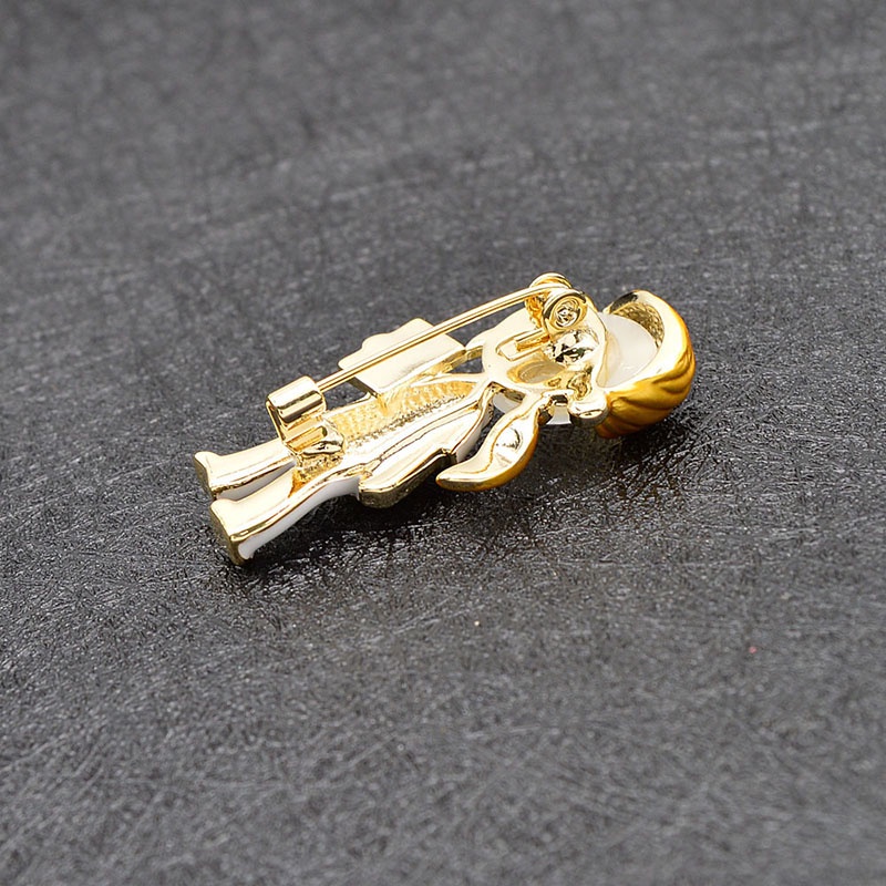 Ghim Cài Áo Ba Lô Hình Cô Gái Vẽ Đá Opal Tráng Men Mới Làm Quà Tặng Ngày Thiếu Nhi Cho Trẻ Em